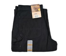画像1: 15' Deadstock Carhartt Duck Carpenter Pants Black カーハート (1)