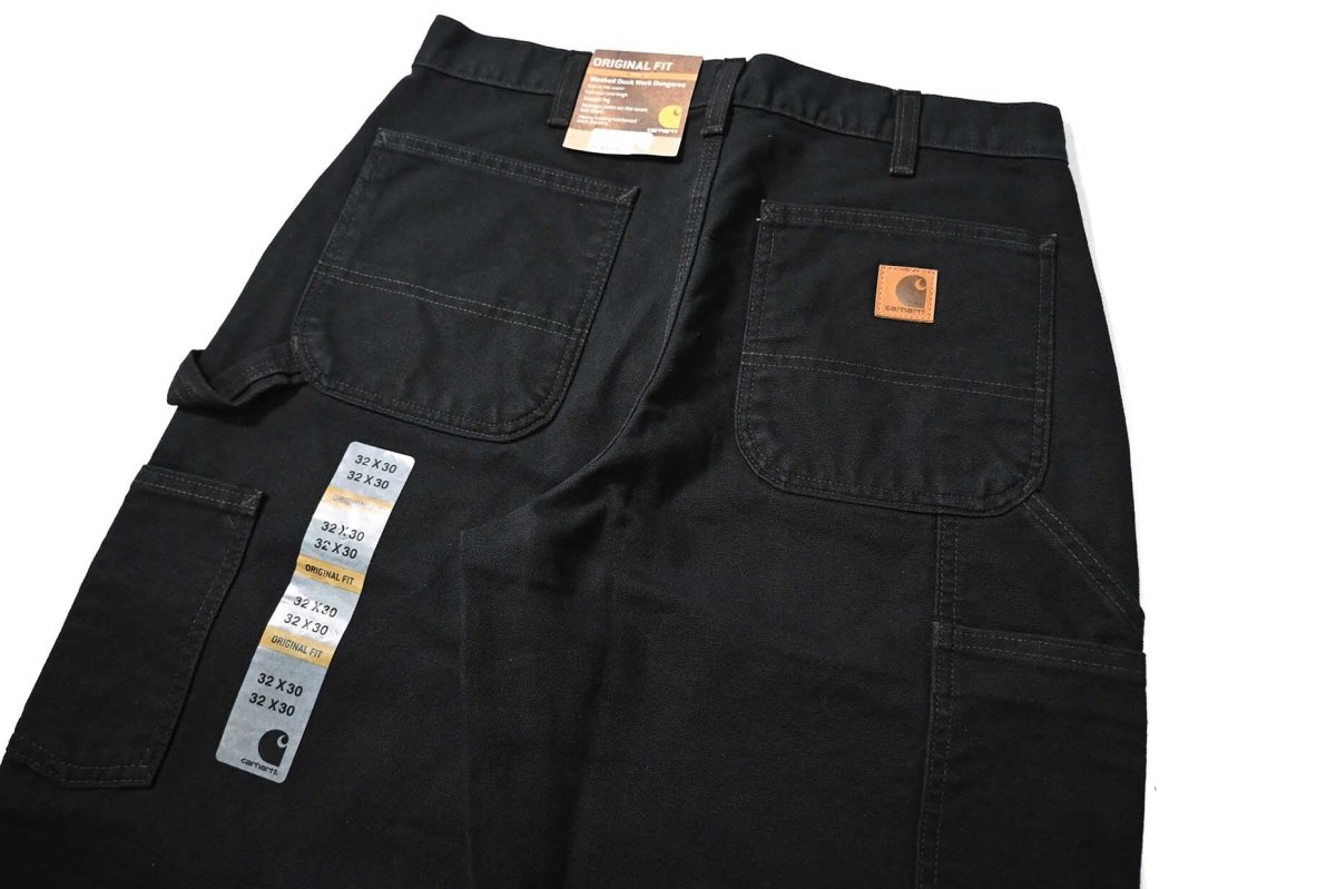 画像5: 16' Deadstock Carhartt Duck Carpenter Pants Black カーハート (5)