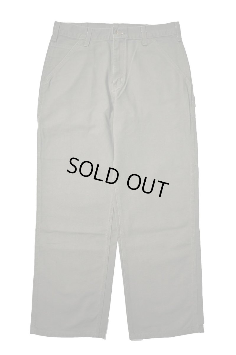 画像2: 06' Deadstock Carhartt Duck Carpenter Pants Moss カーハート (2)