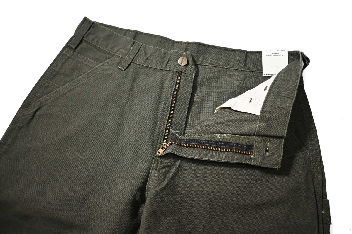 画像6: 06' Deadstock Carhartt Duck Carpenter Pants Moss カーハート (6)