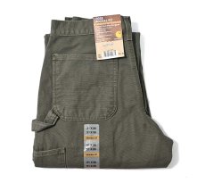 画像1: 17' Deadstock Carhartt Duck Carpenter Pants Moss カーハート (1)