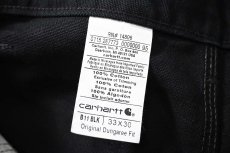 画像7: 15' Deadstock Carhartt Duck Carpenter Pants Black カーハート (7)