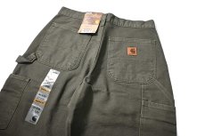 画像5: 17' Deadstock Carhartt Duck Carpenter Pants Moss カーハート (5)