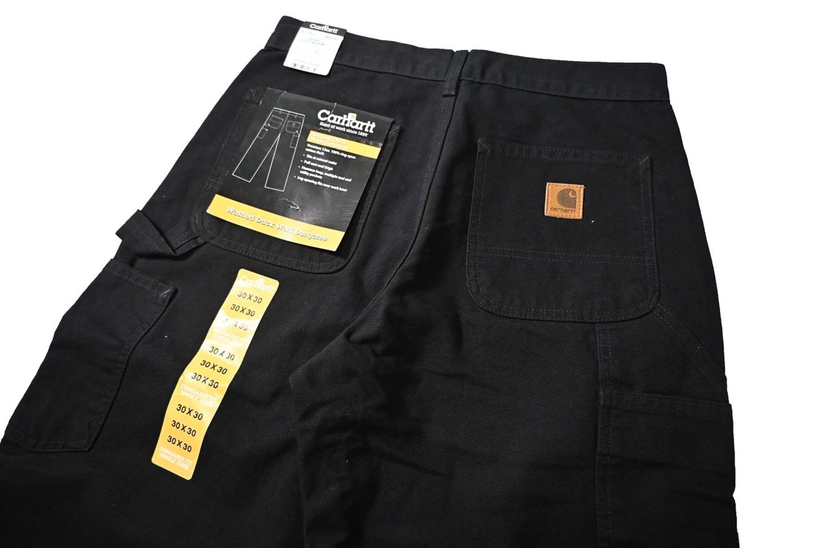 画像5: 09' Deadstock Carhartt Duck Carpenter Pants Black カーハート (5)