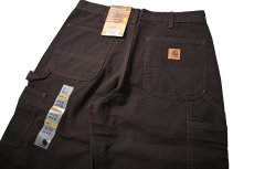 画像5: 16' Deadstock Carhartt Duck Carpenter Pants Dark Brown カーハート (5)