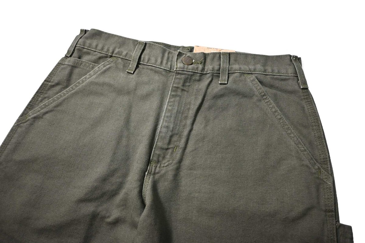 画像3: 17' Deadstock Carhartt Duck Carpenter Pants Moss カーハート (3)