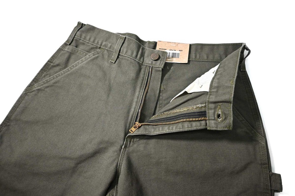 画像6: 17' Deadstock Carhartt Duck Carpenter Pants Moss カーハート (6)