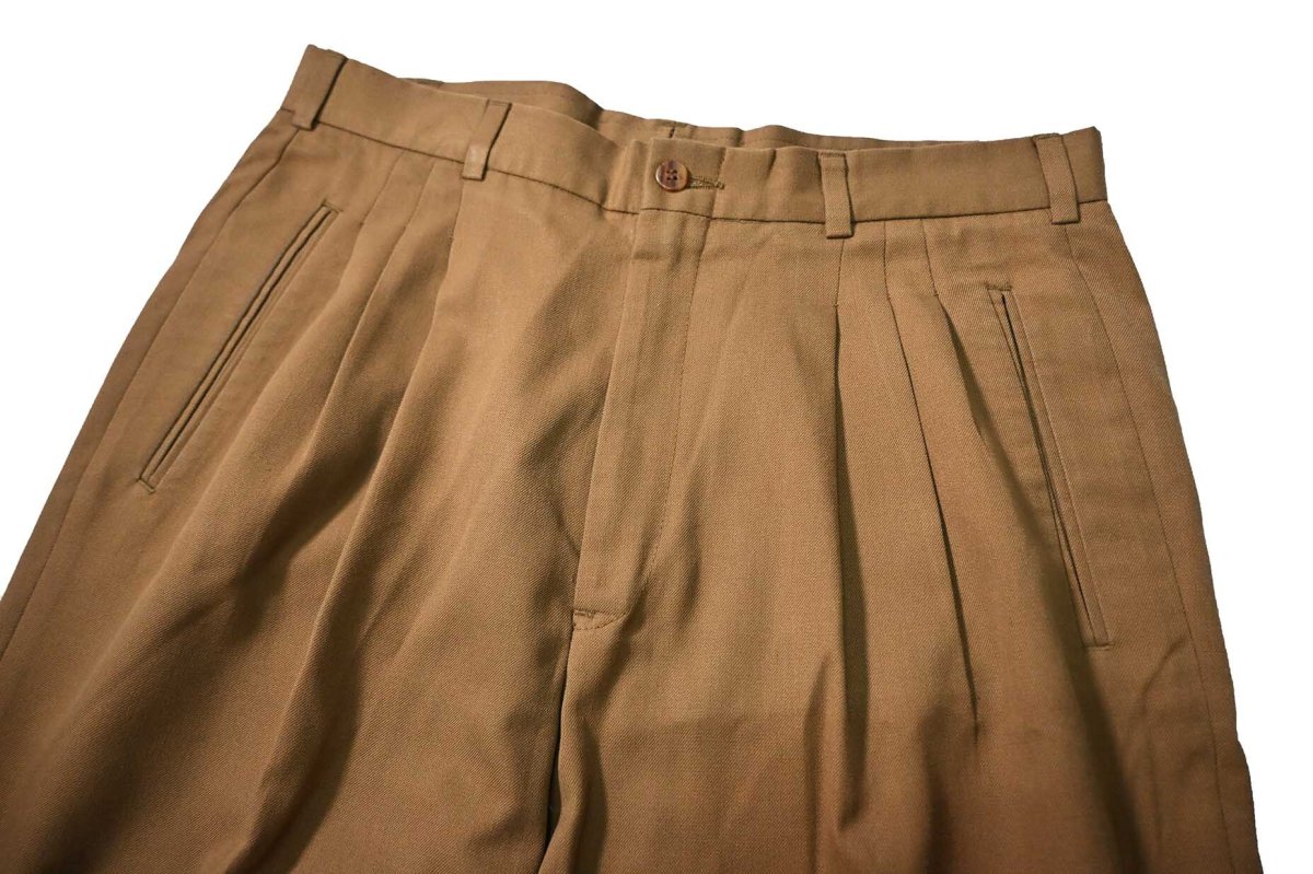 画像2: Used Perry Ellis Portfolio Pleated Polyester/Rayon Slacks (2)