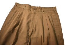 画像2: Used Perry Ellis Portfolio Pleated Polyester/Rayon Slacks (2)