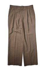 画像1: Used Towncraft Pleated Polyester/Wool Slacks made in USA (1)