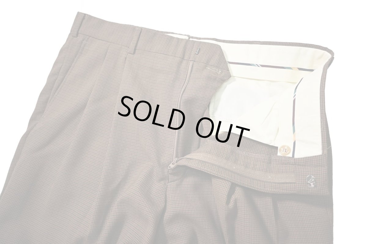 画像5: Used Towncraft Pleated Polyester/Wool Slacks made in USA (5)