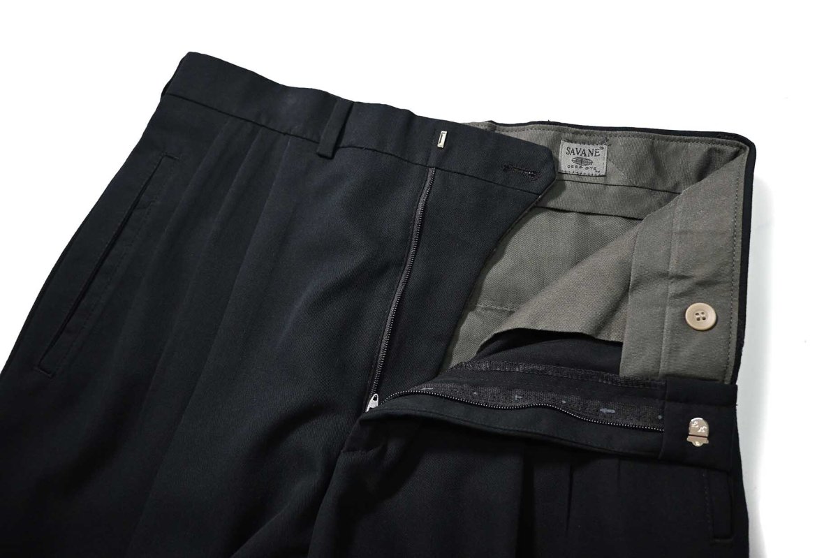 画像5: Used Savane Pleated Polyester/Rayon Slacks (5)