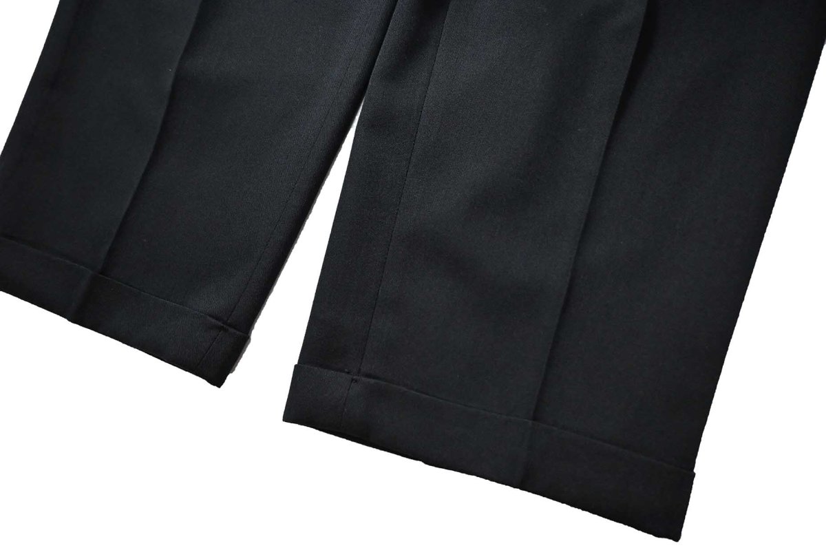 画像3: Used Savane Pleated Polyester/Rayon Slacks (3)