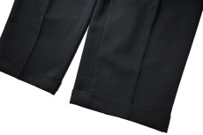 画像3: Used Savane Pleated Polyester/Rayon Slacks (3)