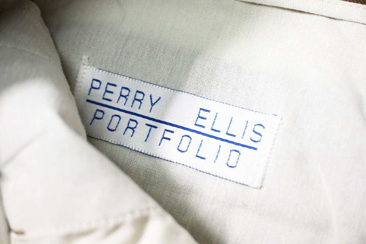 画像6: Used Perry Ellis Portfolio Pleated Polyester/Rayon Slacks (6)