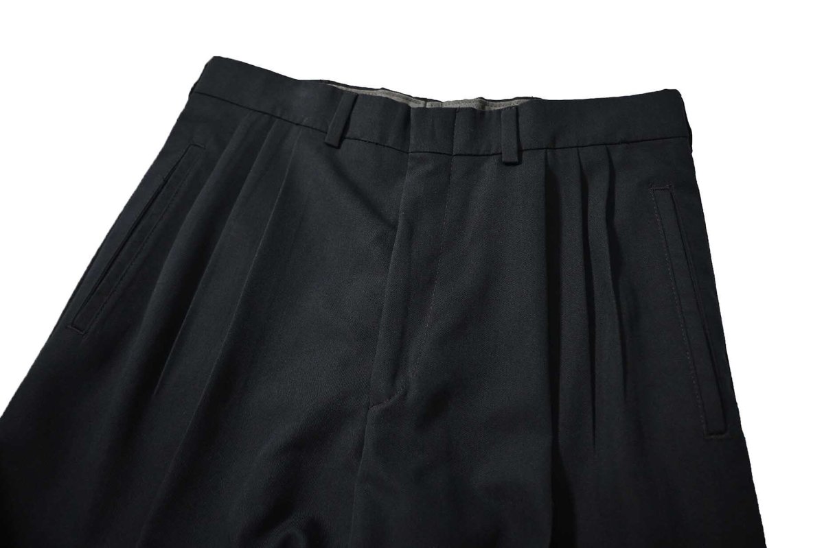 画像2: Used Savane Pleated Polyester/Rayon Slacks (2)
