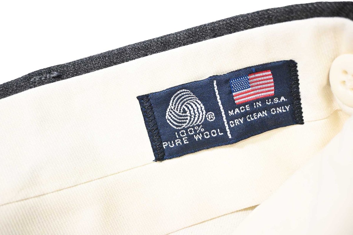 画像7: Used The Kensington Collection Pleated Wool Slacks made in USA (7)