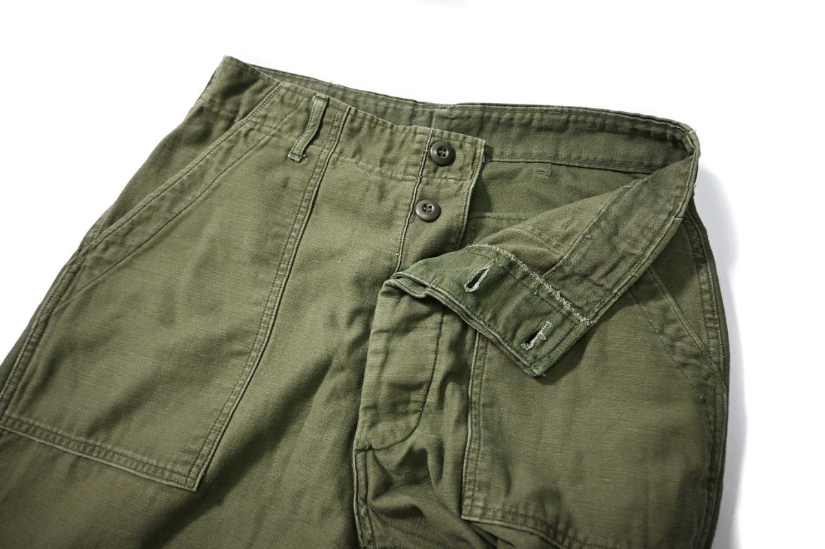 画像5: 70s Used Us Army OG-107 Utility Trouser (5)