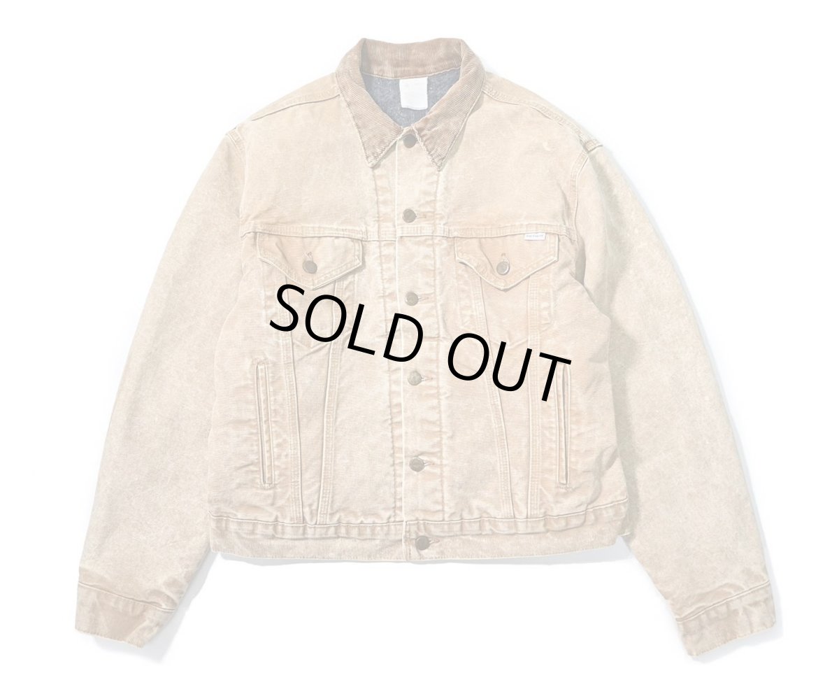 画像1: 80s Used Carhartt Blanket Lined Trucker Jacket made in USA (1)