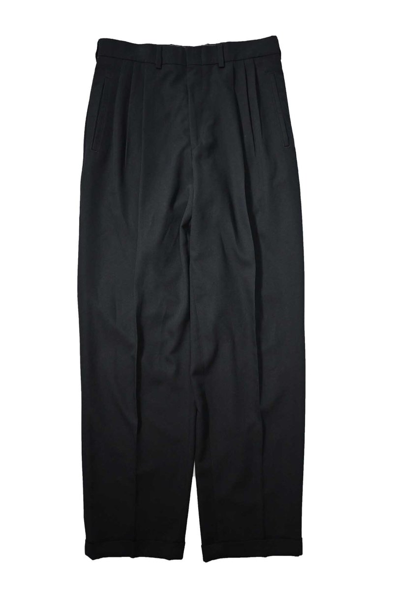画像1: Used Savane Pleated Polyester/Rayon Slacks (1)