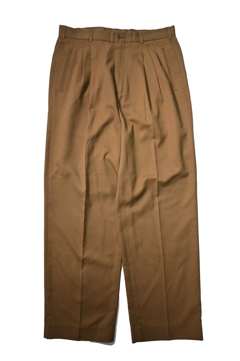 画像1: Used Perry Ellis Portfolio Pleated Polyester/Rayon Slacks (1)