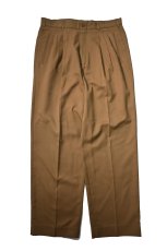 画像1: Used Perry Ellis Portfolio Pleated Polyester/Rayon Slacks (1)