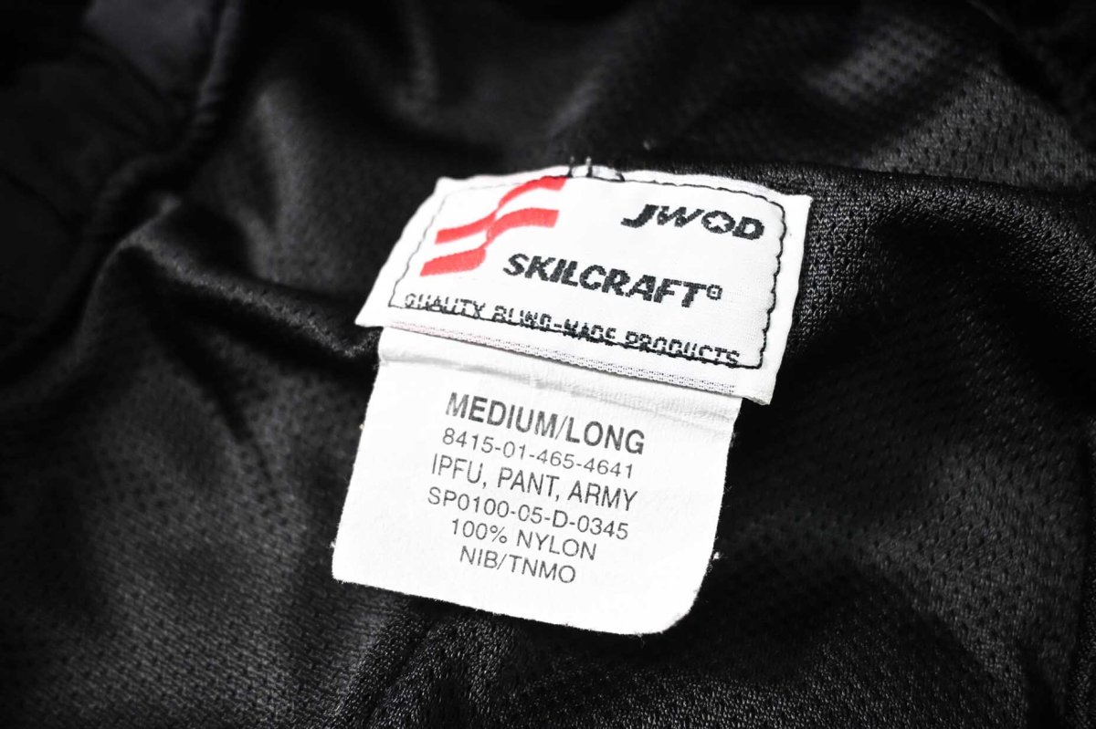 画像6: Used Us Army IPFU Training Pants Black (6)