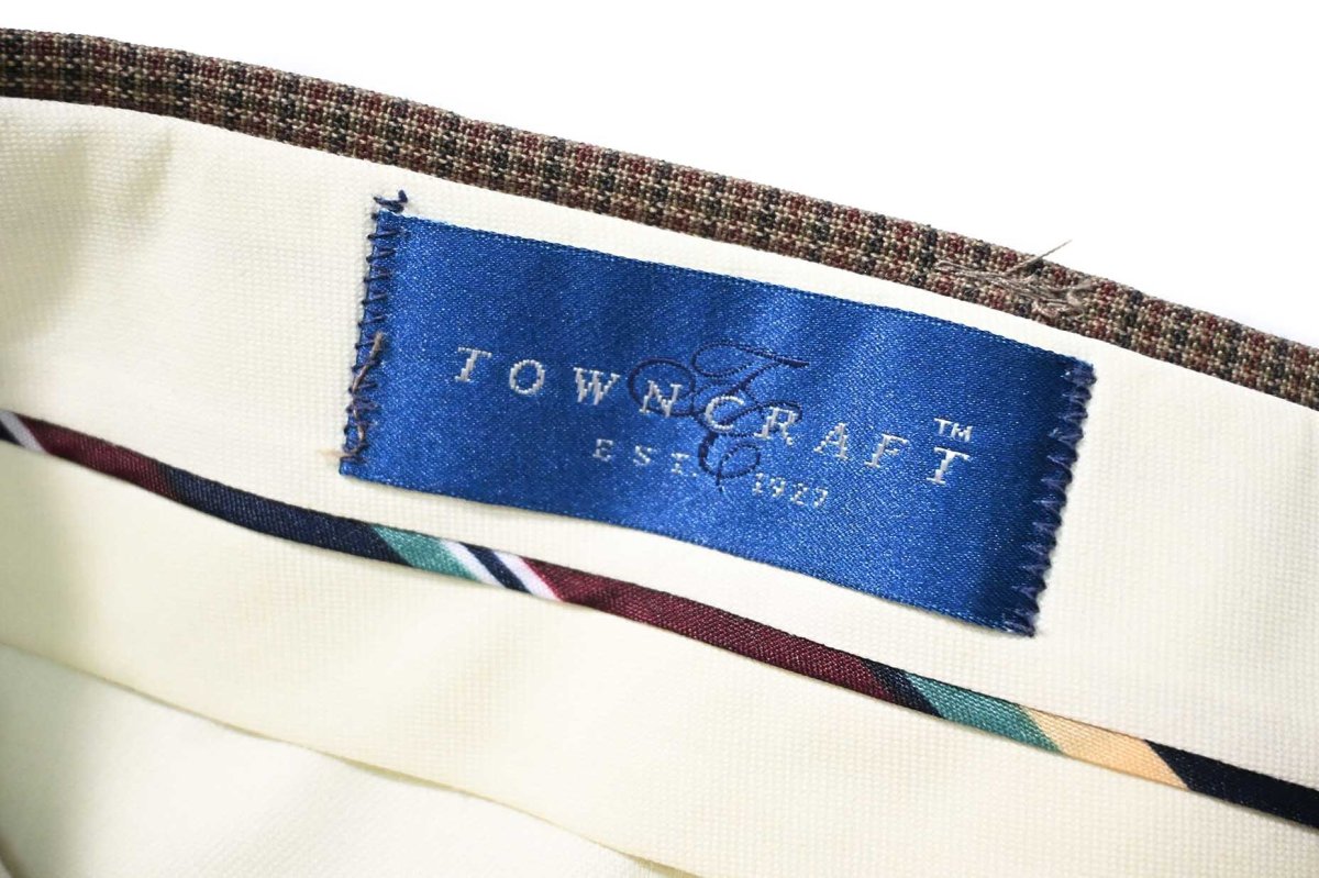 画像6: Used Towncraft Pleated Polyester/Wool Slacks made in USA (6)
