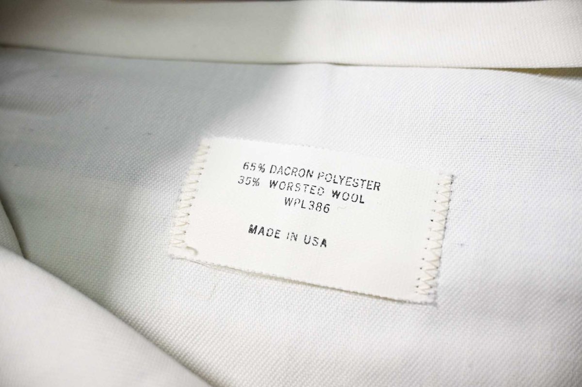 画像7: Used Haggar Pleated Polyester/Wool Slacks made in USA (7)