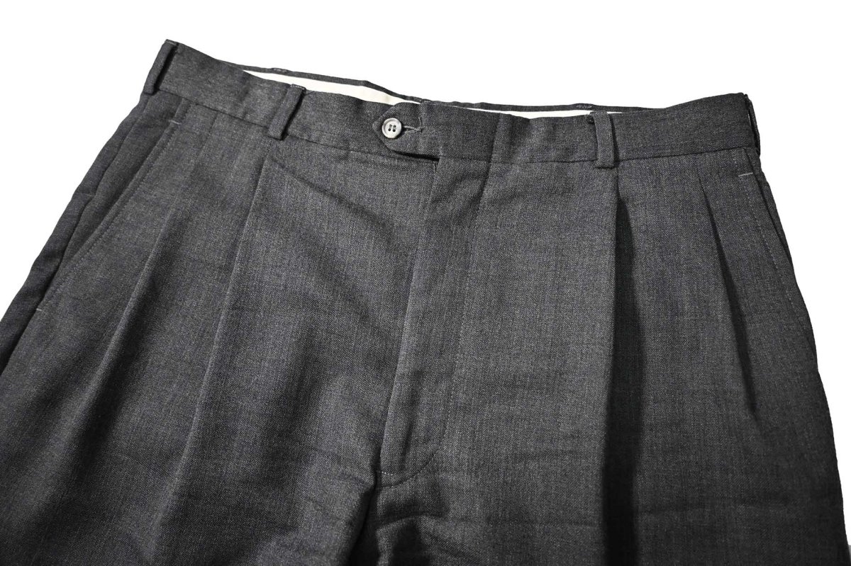 画像2: Used The Kensington Collection Pleated Wool Slacks made in USA (2)