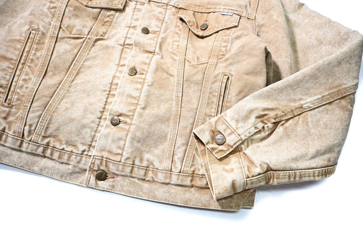 画像4: 80s Used Carhartt Blanket Lined Trucker Jacket made in USA (4)
