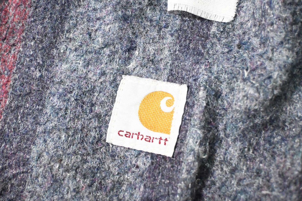 画像7: 80s Used Carhartt Blanket Lined Trucker Jacket made in USA (7)