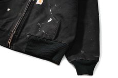 画像3: 20' Used Carhartt Quilted Flannel Lined Active Jacket Black made in USA (3)