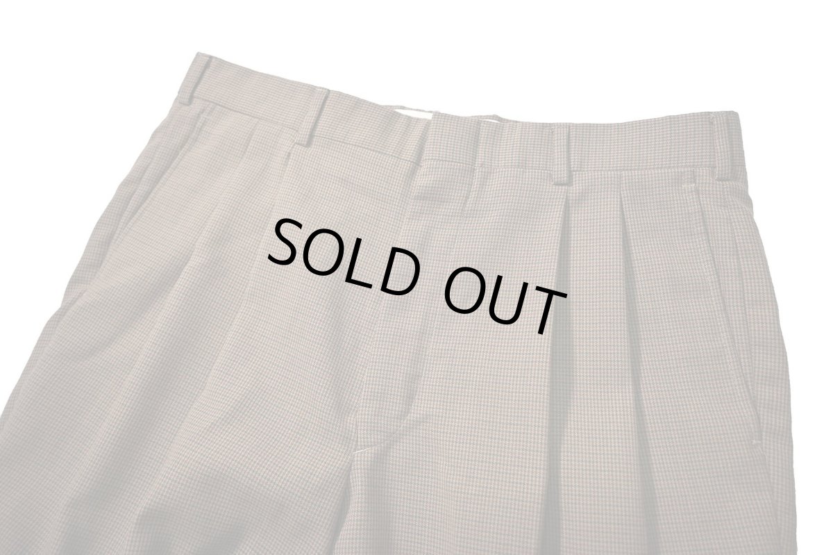 画像2: Used Towncraft Pleated Polyester/Wool Slacks made in USA (2)