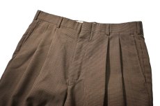 画像2: Used Towncraft Pleated Polyester/Wool Slacks made in USA (2)