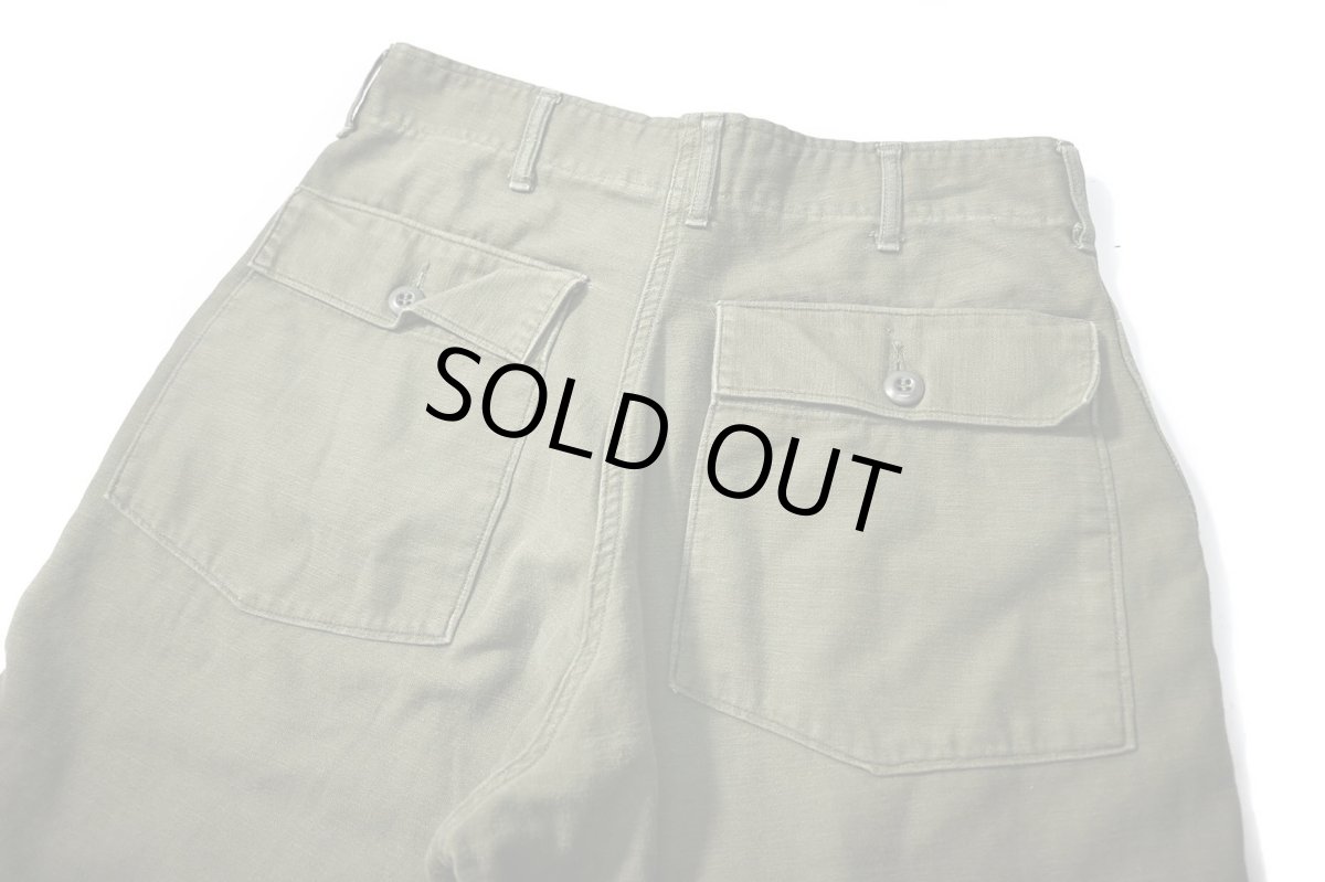 画像4: 70s Used Us Army OG-107 Utility Trouser (4)