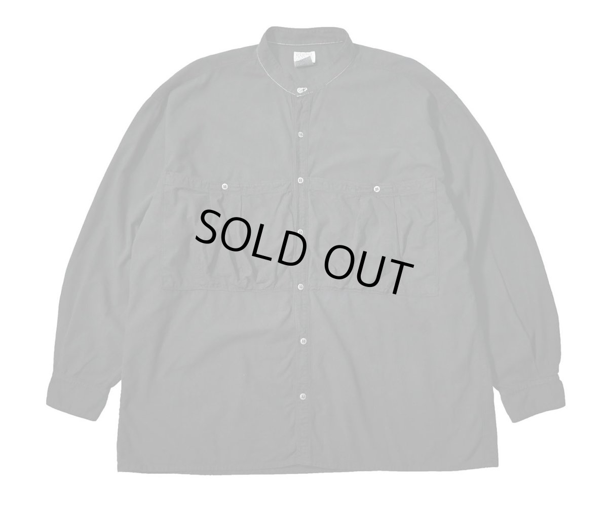 画像1: 90s Used Marithé François Girbaud Band Collar Shirt (1)