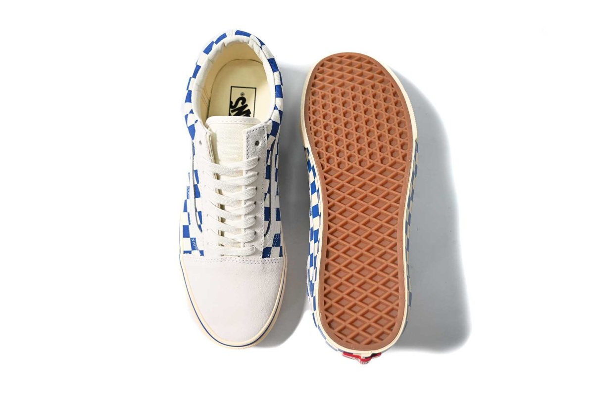 画像4: VANS Old Skool Checkerboard Navy/Marshmallow バンズ　 (4)