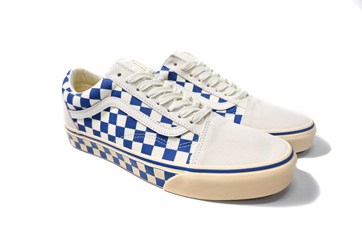 画像2: VANS Old Skool Checkerboard Navy/Marshmallow バンズ　 (2)