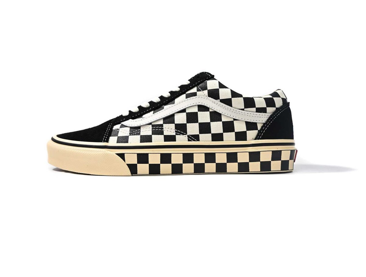 画像1: VANS Old Skool Checkerboard Black/Marshmallow バンズ　 (1)