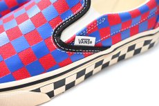 画像3: VANS Classic Slip-On Checkerboard Red/Blue バンズ　 (3)