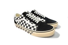 画像2: VANS Old Skool Checkerboard Black/Marshmallow バンズ　 (2)