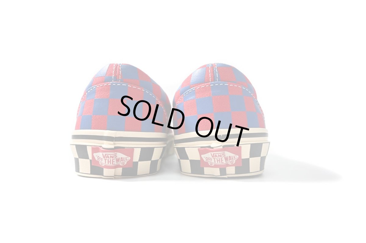 画像5: VANS Classic Slip-On Checkerboard Red/Blue バンズ　 (5)