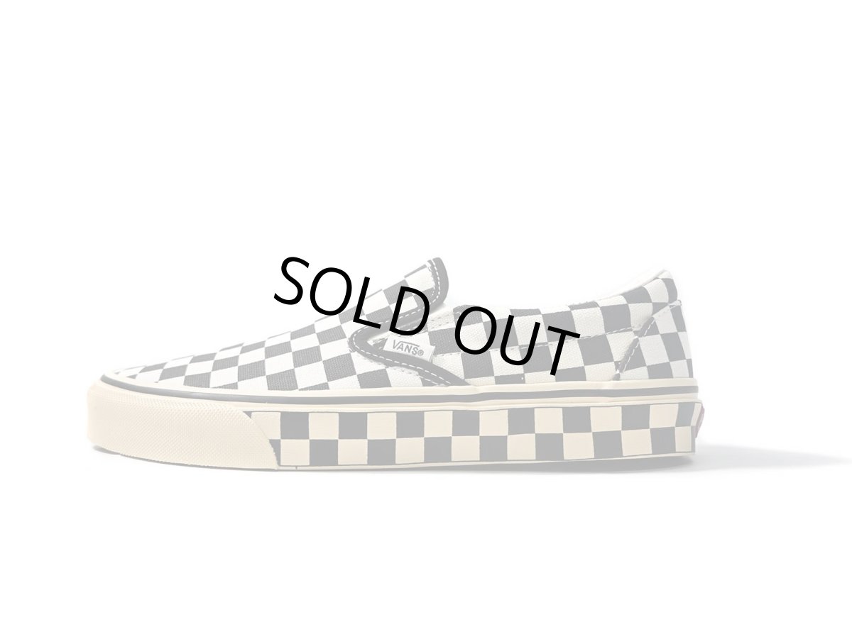画像1: VANS Classic Slip-On Checkerboard Black/Marshmallow バンズ　 (1)