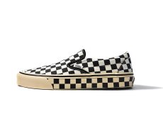 画像1: VANS Classic Slip-On Checkerboard Black/Marshmallow バンズ　 (1)