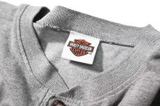 画像4: 00s Used Harley-Davidson L/S Print Henley Tee (4)