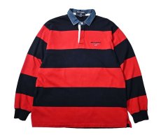 画像1: 90s Used Polo Sport Ralph Lauren Rugger Shirt (1)