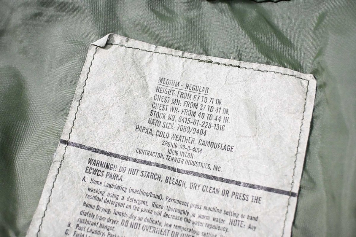 画像8: 02' Used Us Army ECWCS Gen1 GORE-TEX Parka Woodland Camo (8)
