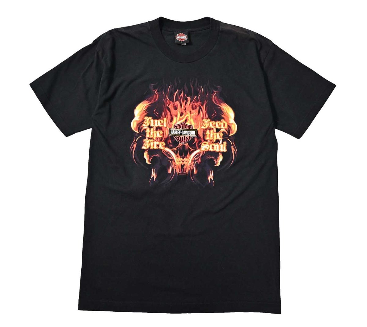 画像1: 00s Used Harley-Davidson Print Tee made in USA (1)