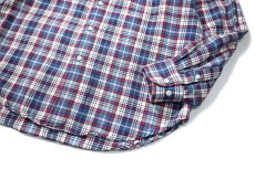 画像3: 90s Used Gap Band Collar Flannel Shirt (3)